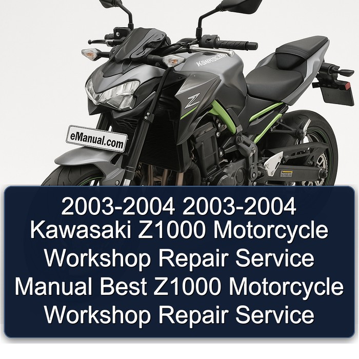 2003-2004 2003-2004 Kawasaki Z1000 Motorcycle Workshop Repair Service Manual Best Z1000 Motorcycle Workshop Repair Service