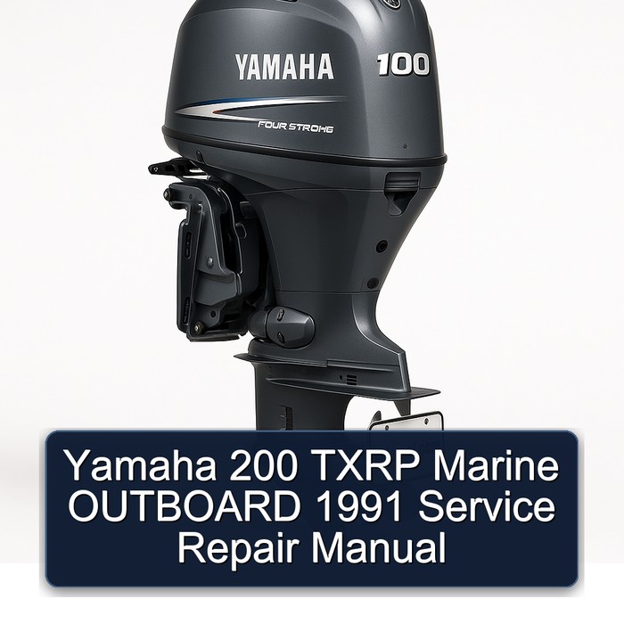 Yamaha 200 TXRP Marine OUTBOARD 1991 Service Repair Manual 