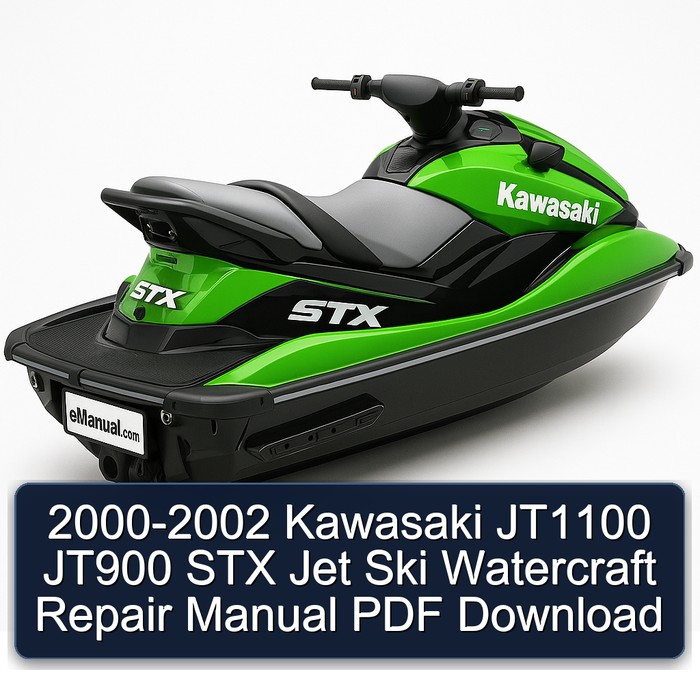 2000-2002 Kawasaki JT1100 JT900 STX Jet Ski Watercraft Repair Manual PDF Download