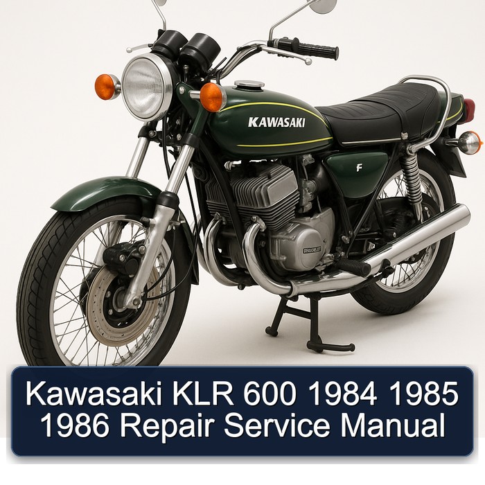 Kawasaki KLR 600 1984 1985 1986 Repair Service Manual