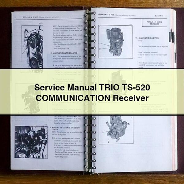 Manual de servicio y reparación TRIO TS-520 COMMUNICATION Receiver