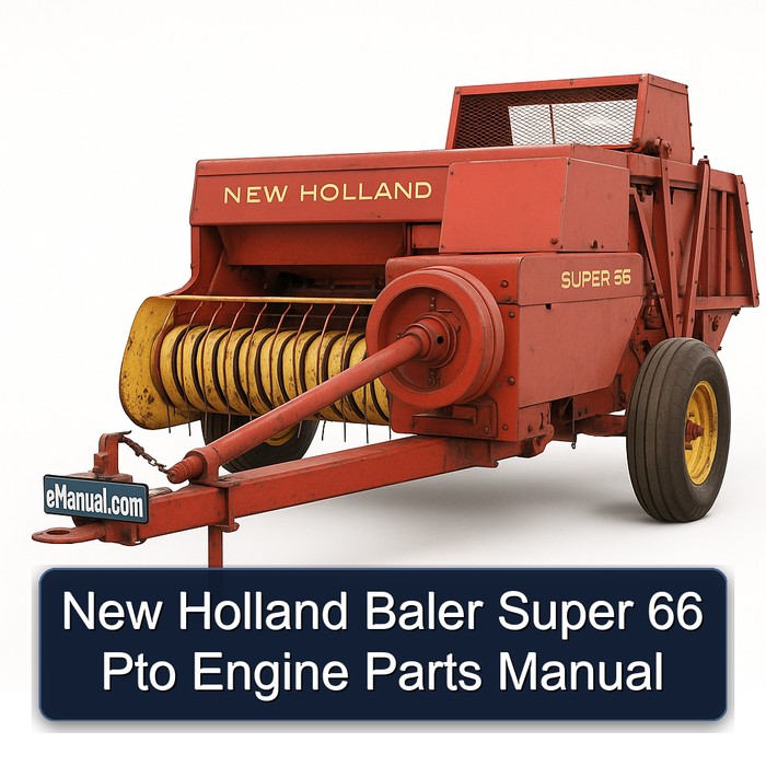 Manual de Partes del Motor PTO para Empacadora New Holland Super 66