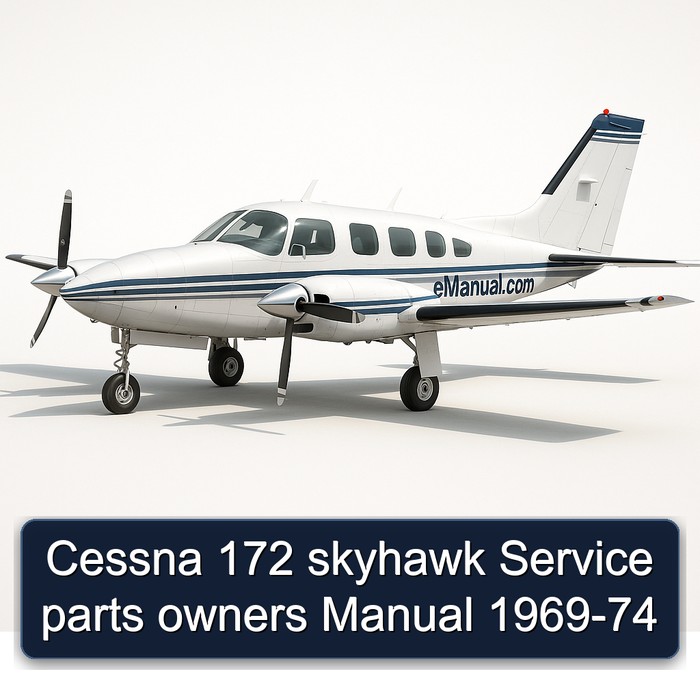 Cessna 172 skyhawk Service parts owners Manual 1969-74