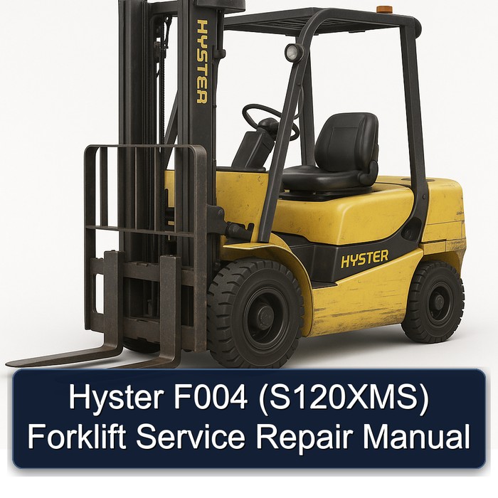 Manual de Servicio y Reparación de la Carretilla Elevadora Hyster F004 (S120XMS)