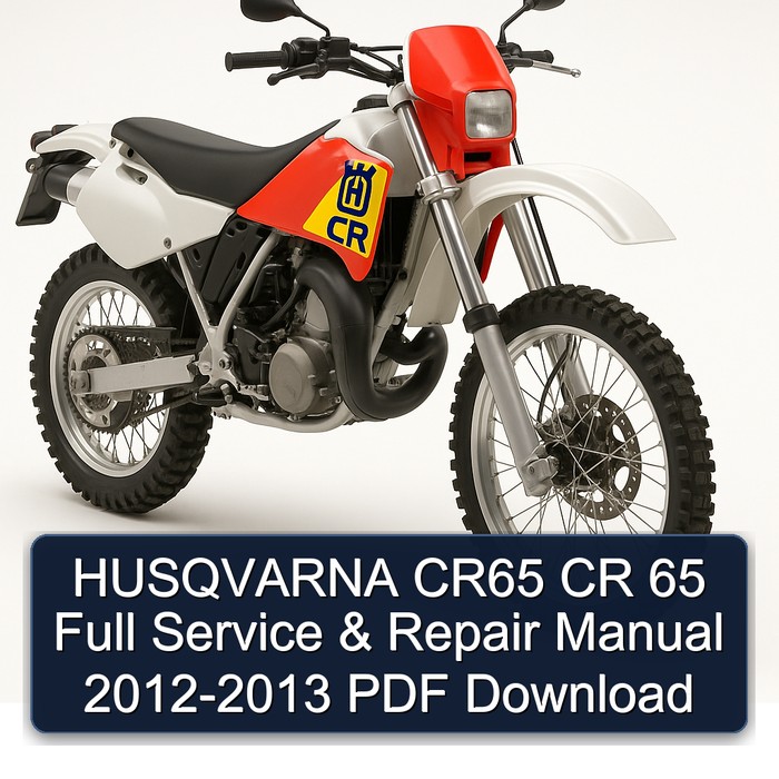 HUSQVARNA CR65 CR 65 Full Manual de servicio y reparación 2012-2013 PDF Download