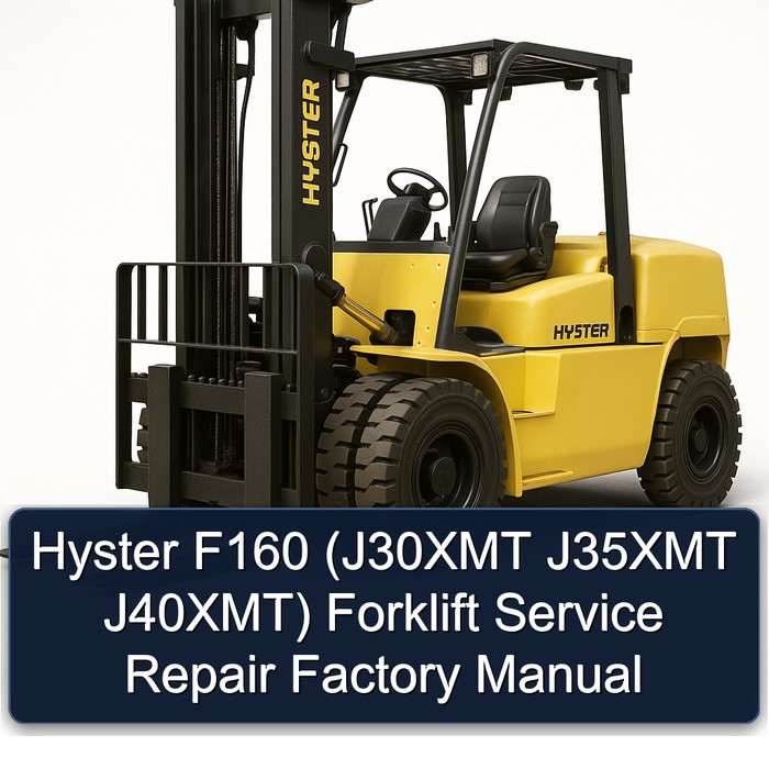 Manual de Servicio y Reparación de la Carretilla Elevadora Hyster F160 (J30XMT J35XMT J40XMT)