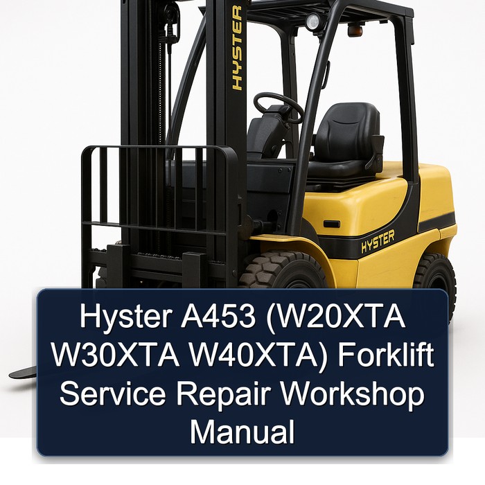 Manual de Servicio y Reparación de la Carretilla Elevadora Hyster A453 (W20XTA W30XTA W40XTA)