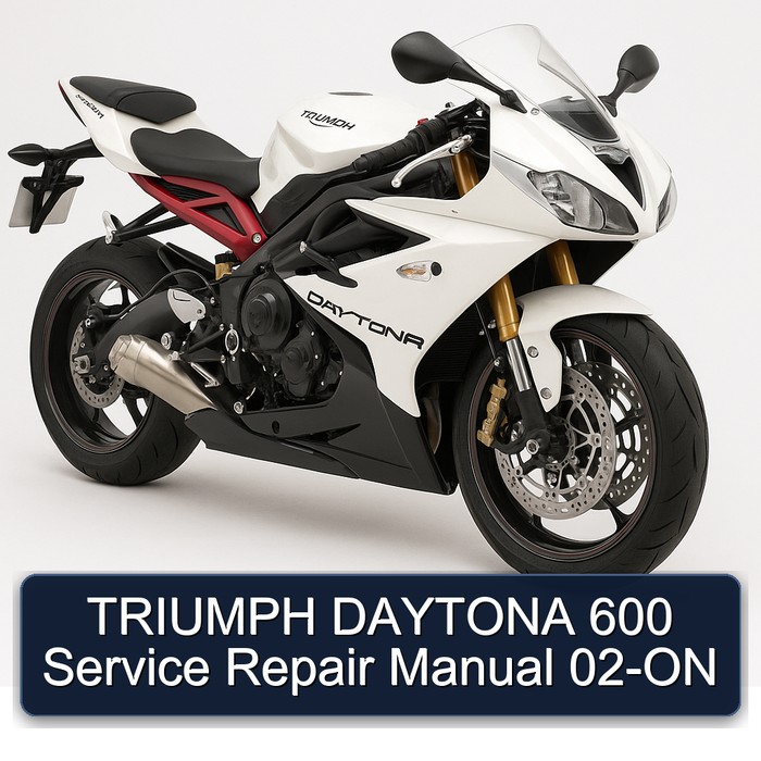 TRIUMPH DAYTONA 600 Manual de servicio y reparación 02-ON