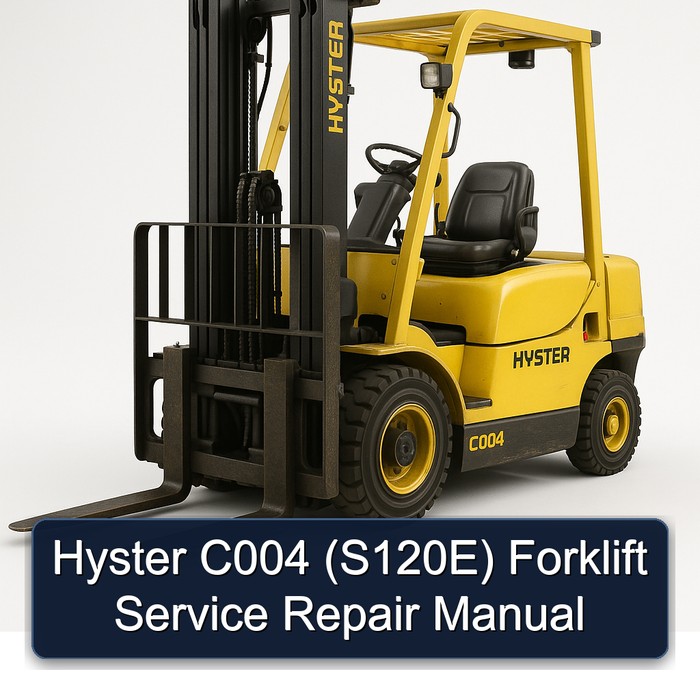 Manual de Servicio y Reparación de la Carretilla Elevadora Hyster C004 (S120E)