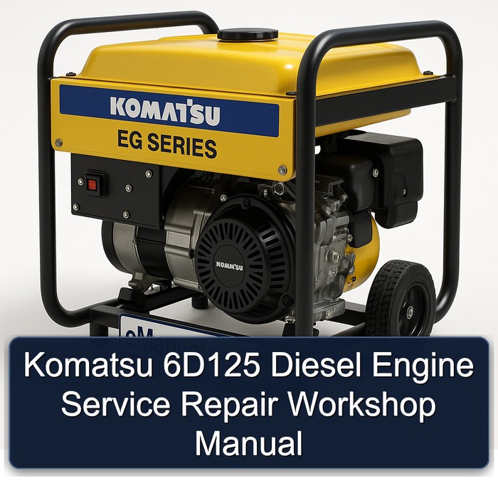 Komatsu 6D125 Diesel Engine Service Repair Workshop Manual