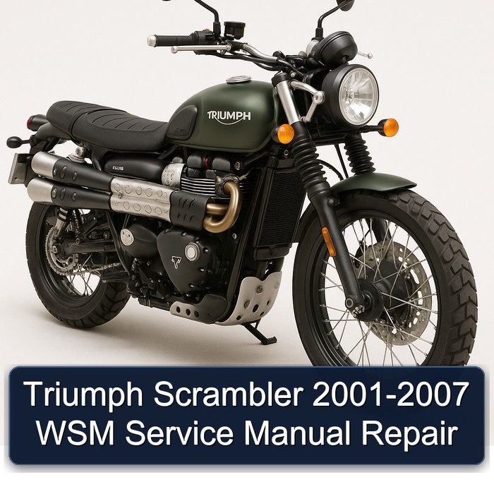 Triumph Scrambler 2001-2007 WSM Service Manual Repair