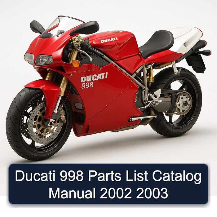 Ducati 998 Parts List Catalog Manual 2002 2003
