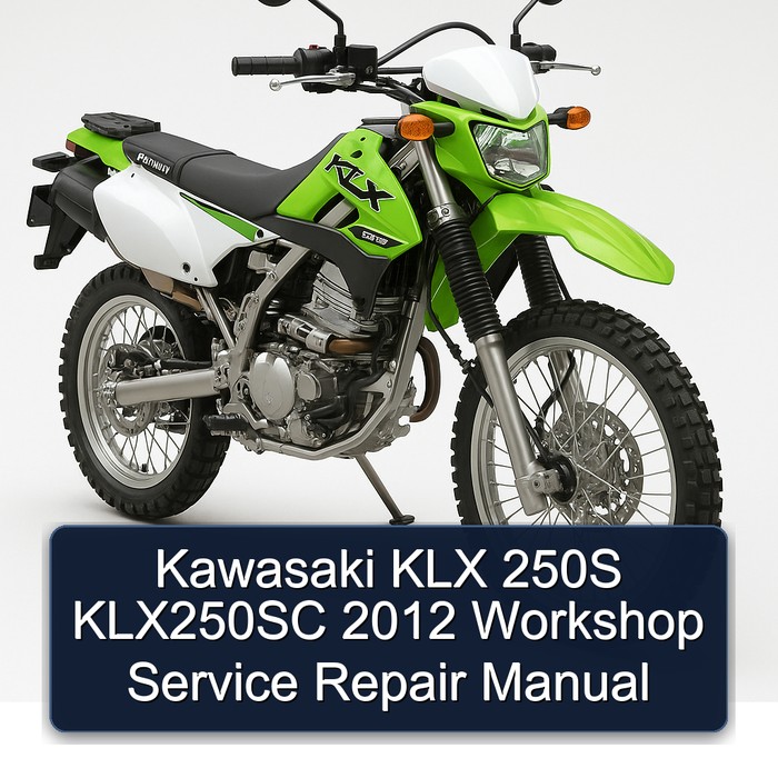 Kawasaki KLX 250S KLX250SC 2012 Workshop Manual de servicio y reparación
