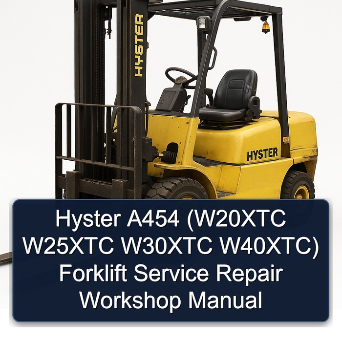 Manual de Servicio y Reparación de la Carretilla Elevadora Hyster A454 (W20XTC, W25XTC, W30XTC, W40XTC)