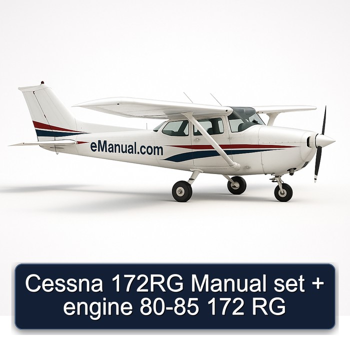 Cessna 172RG Manual set + engine 80-85 172 RG