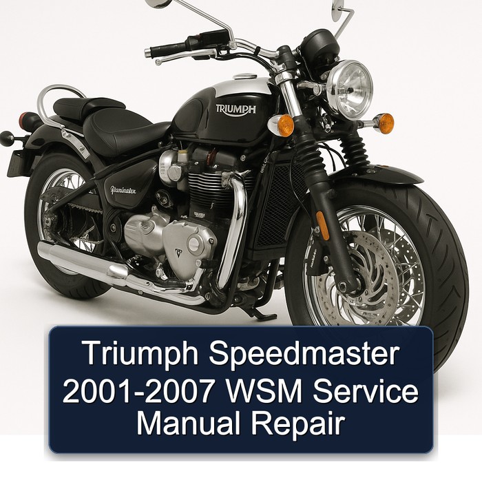 Triumph Speedmaster 2001-2007 WSM Service Manual Repair