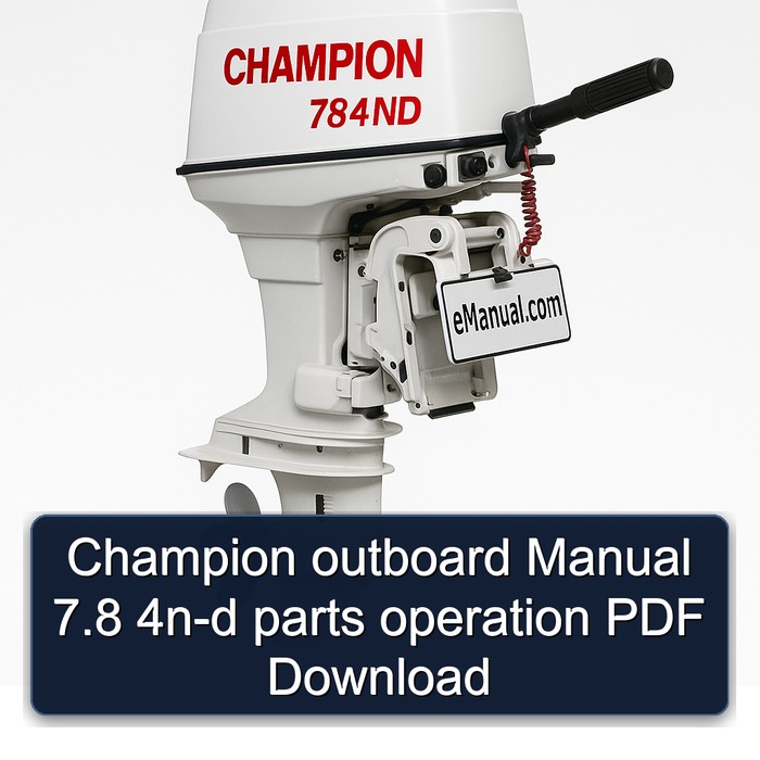 Champion outboard Manual 7.8 4n-d parts operation PDF Download