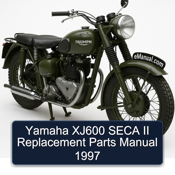 Yamaha XJ600 SECA II Replacement Parts Manual 1997 
