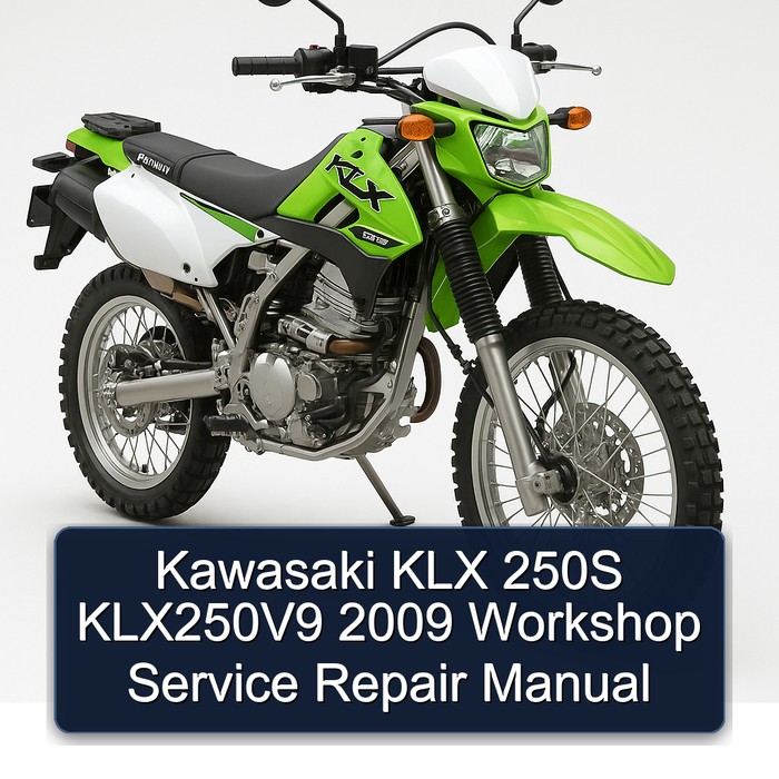 Kawasaki KLX 250S KLX250V9 2009 Workshop Manual de servicio y reparación
