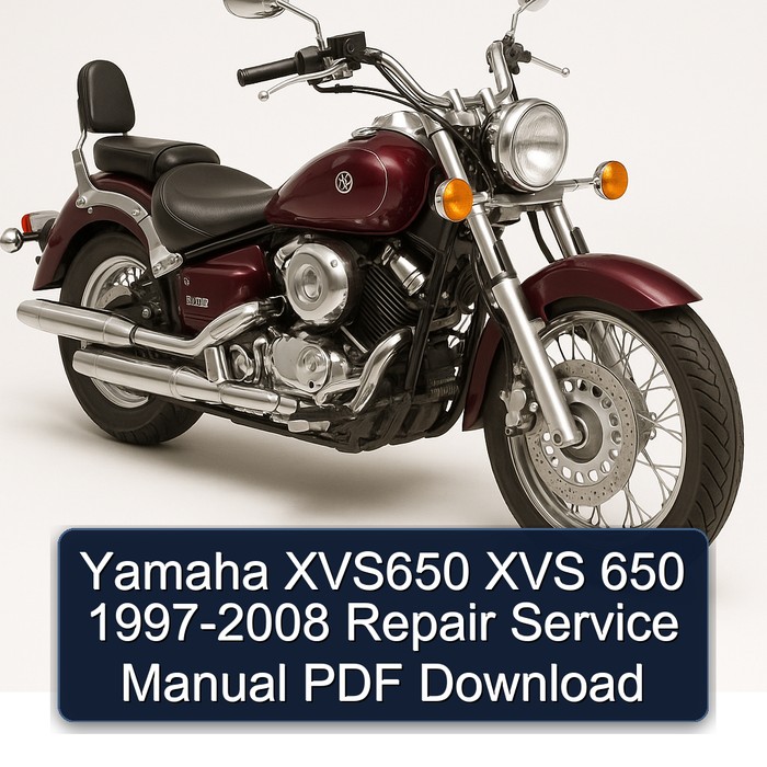 Yamaha XVS650 XVS 650 1997-2008 Repair Service Manual PDF Download