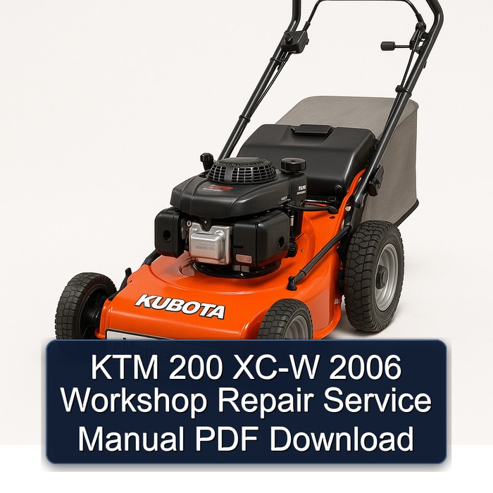 KTM 200 XC-W 2006 Workshop Repair Service Manual PDF Download