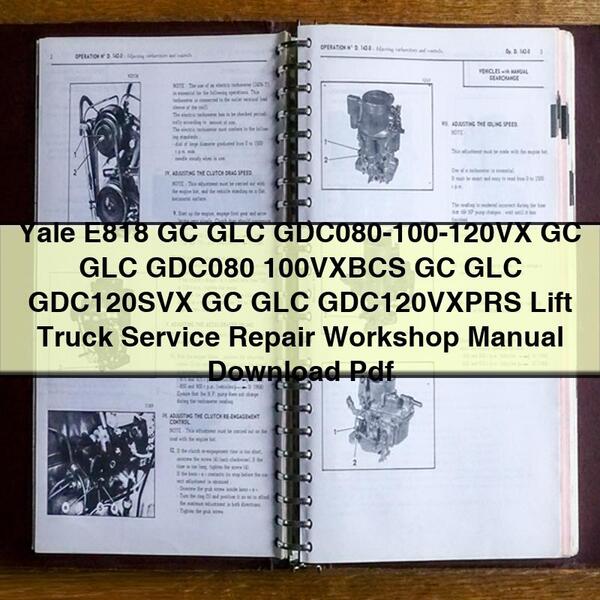Manual de Servicio y Reparación de Montacargas Yale E818 GC GLC GDC080-100-120VX