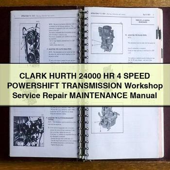 Clark Hurth 24000 Hr 4 Speed Powershift Transmission Workshop Service Repair Manual PDF Download