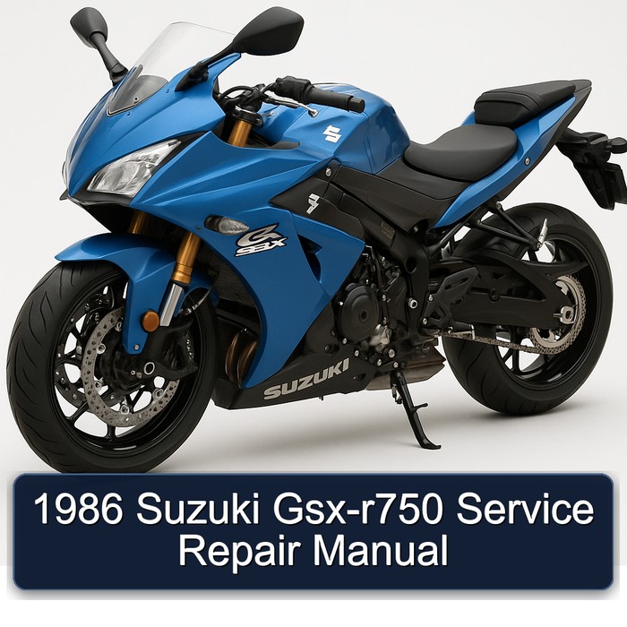 1986 Suzuki Gsx-r750 Manual de servicio y reparación
