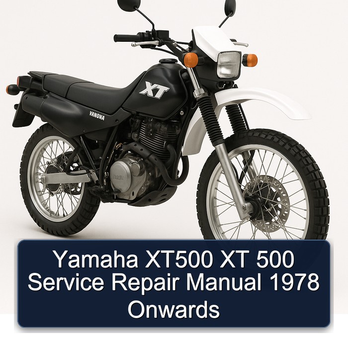 Yamaha XT500 XT 500 Service Repair Manual 1978 Onwards
