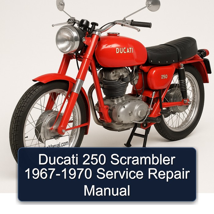 Ducati 250 Scrambler 1967-1970 Manual de servicio y reparación