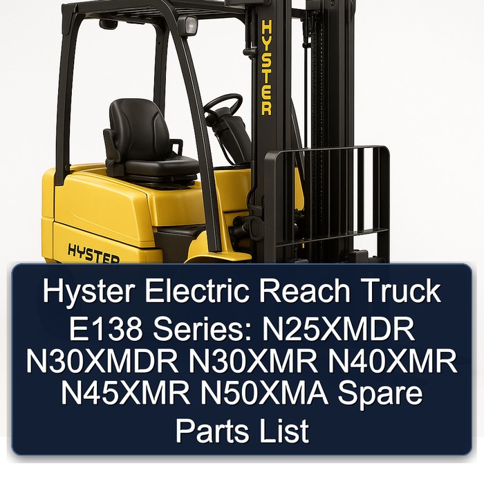 Lista de Repuestos para Carretillas Elevadoras Eléctricas Hyster Serie E138