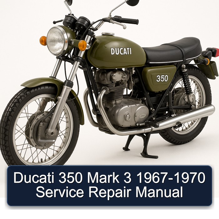 Ducati 350 Mark 3 1967-1970 Manual de servicio y reparación