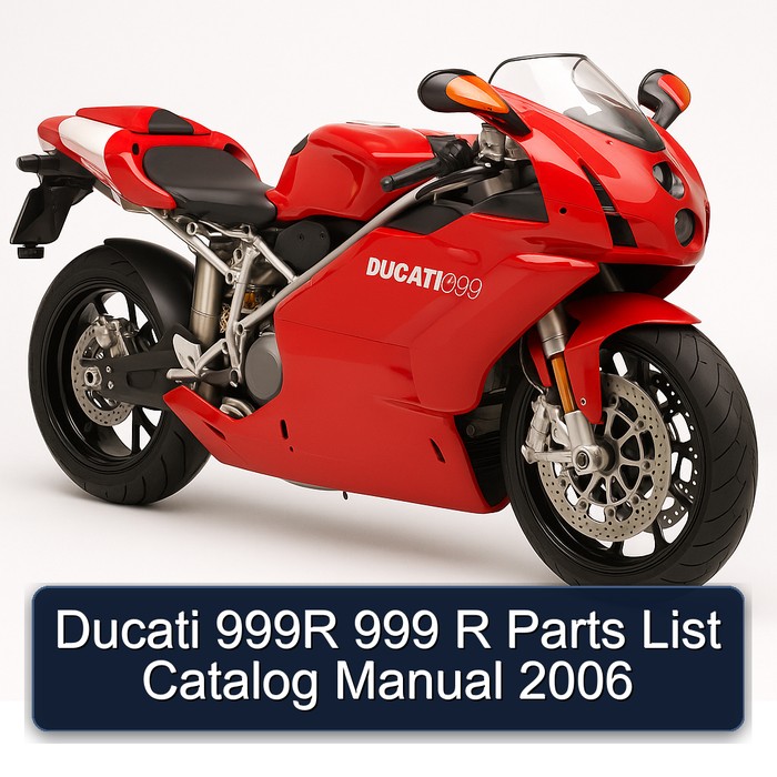 Ducati 999R 999 R Parts List Catalog Manual 2006