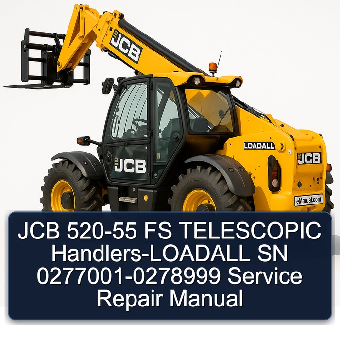 JCB 520-55 FS TELESCOPIC Handlers-LOADALL SN 0277001-0278999 Service Repair Manual