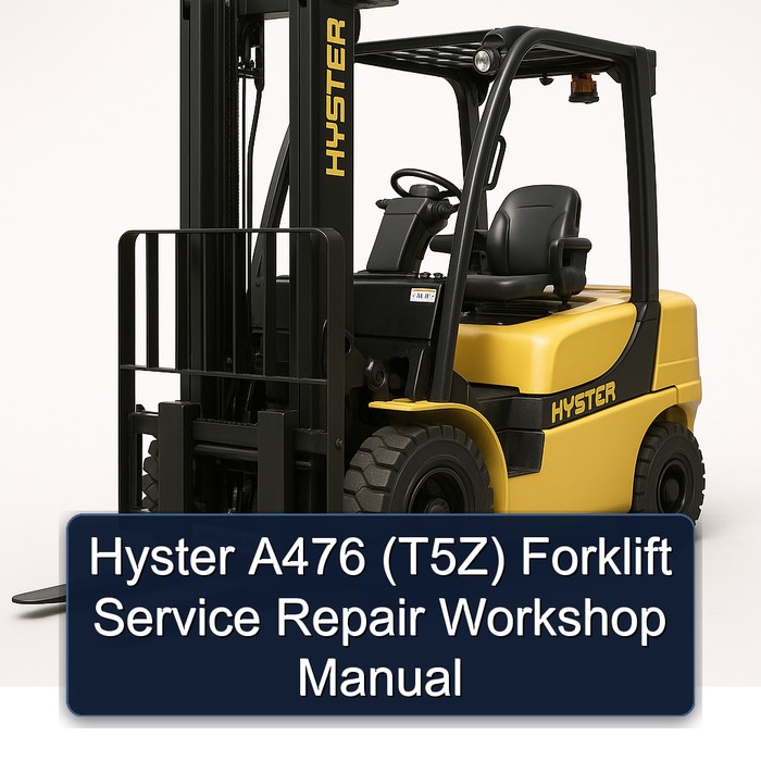 Manual de Servicio y Reparación de la Carretilla Elevadora Hyster A476 (T5Z)