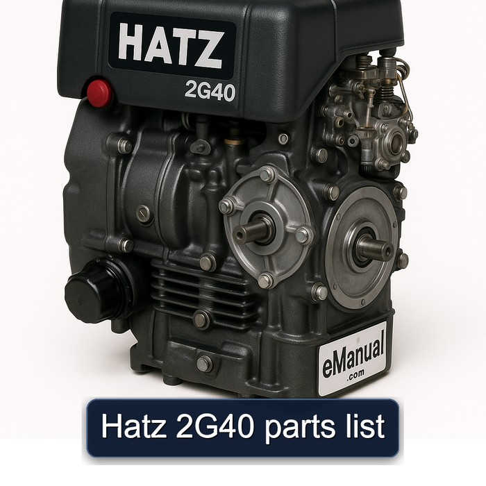 Hatz 2G40 parts list