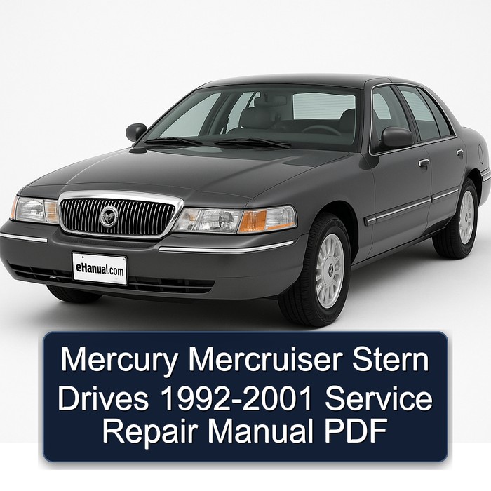 Mercury Mercruiser Stern Drives 1992-2001 Service Repair Manual PDF