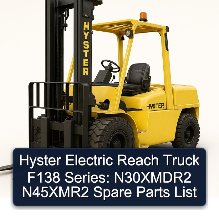 Lista de Repuestos Hyster Carretilla Elevadora Eléctrica Serie F138: N30XMDR2 N45XMR2