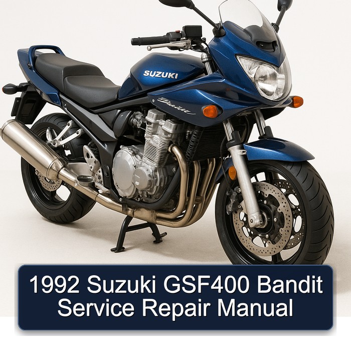 1992 Suzuki GSF400 Bandit Manual de servicio y reparación