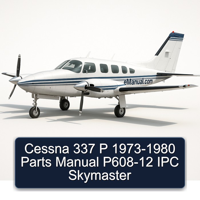 Cessna 337 P 1973-1980 Parts Manual P608-12 IPC Skymaster