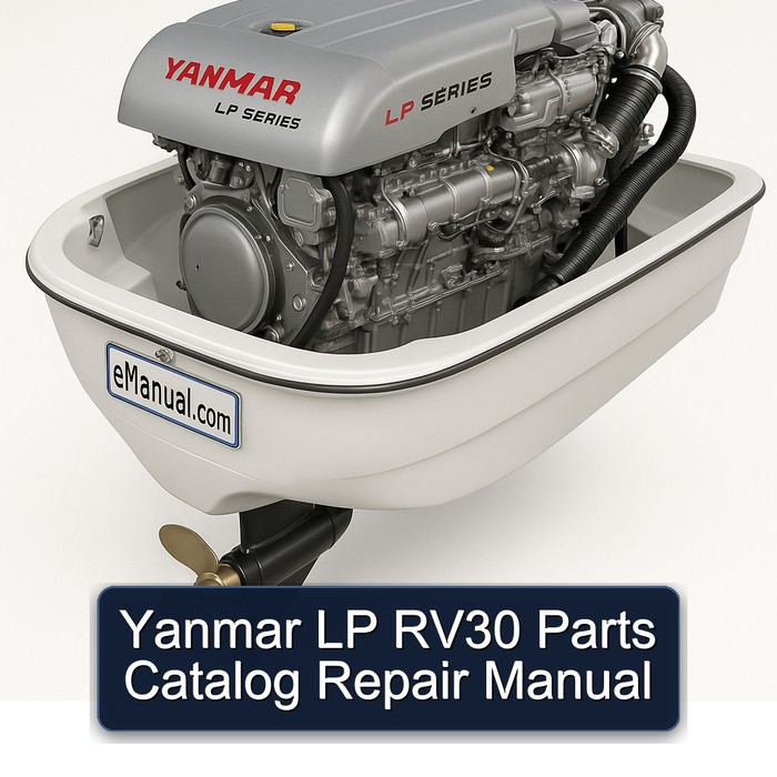Yanmar LP RV30 Parts Catalog Repair Manual