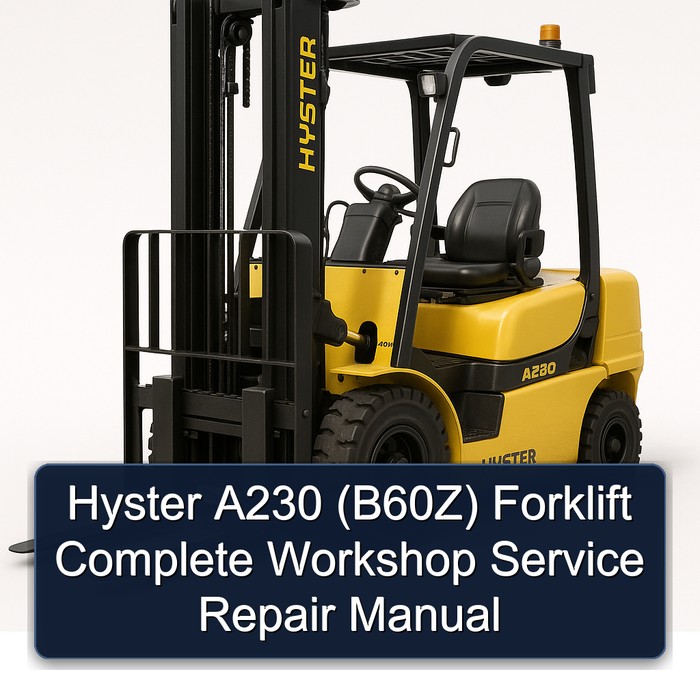 Manual de Reparación y Servicio de Taller Completo para la Carretilla Elevadora Hyster A230 (B60Z)