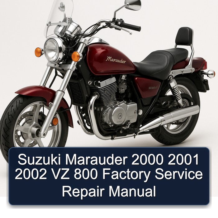 Suzuki Marauder 2000 2001 2002 VZ 800 Factory Manual de servicio y reparación