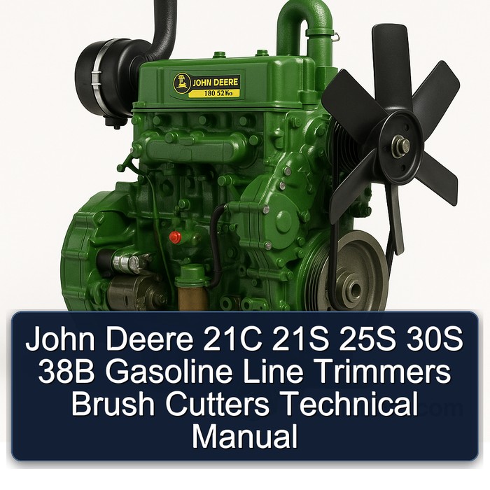 John Deere 21C 21S 25S 30S 38B Gasoline Line Trimmers Brush Cutters Technical Manual