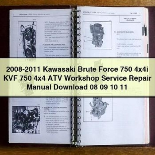 2011 Kawasaki Brute Force 750 4x4i Kvf 750 4x4 ATV Download 08 09 10 11 Workshop Service Repair Manual PDF Download