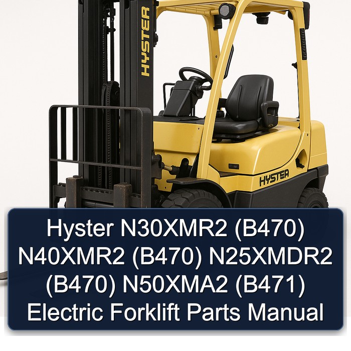 Manual de Partes para Montacargas Eléctricos Hyster N30XMR2, N40XMR2, N25XMDR2, N50XMA2