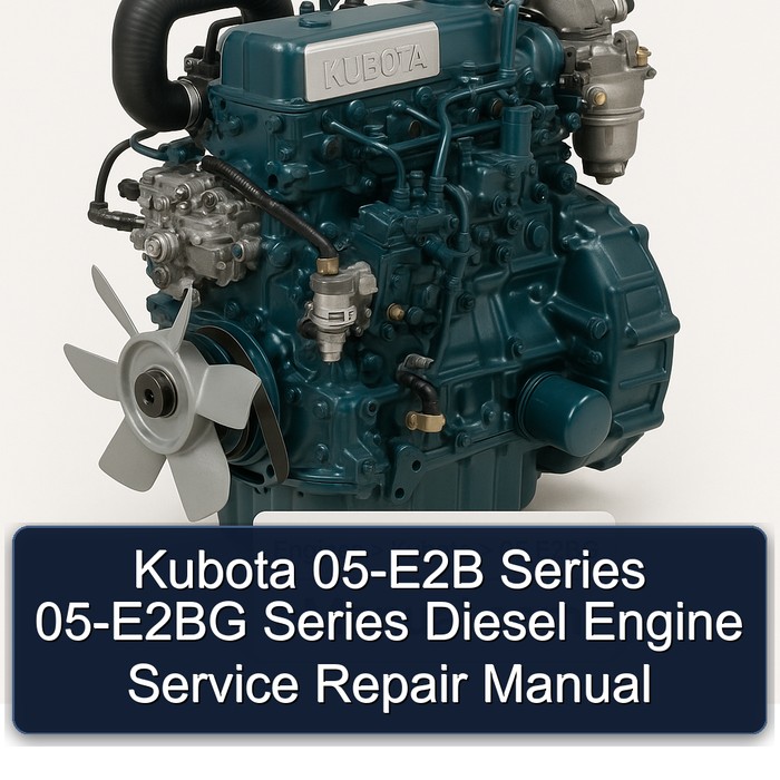 Kubota 05-E2B Series 05-E2BG Series Diesel Engine Service Repair Manual 