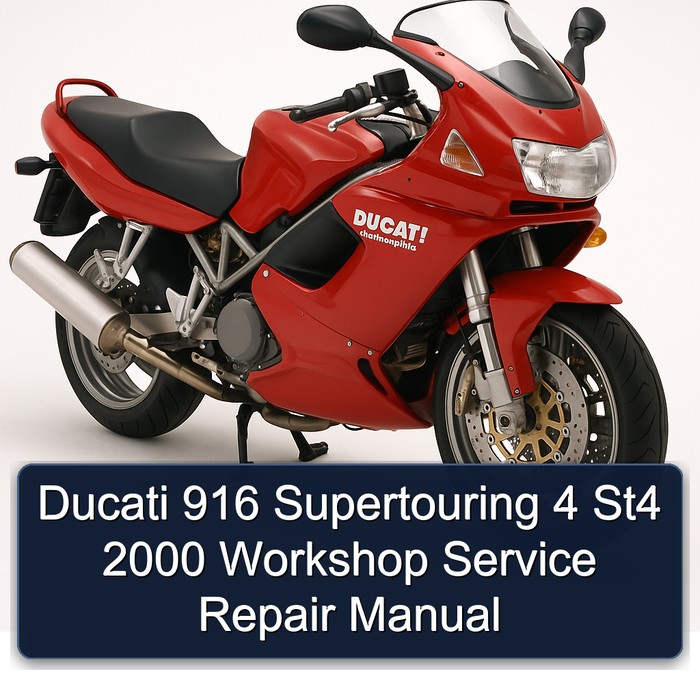 Ducati 916 Supertouring 4 St4 2000 Workshop Manual de servicio y reparación