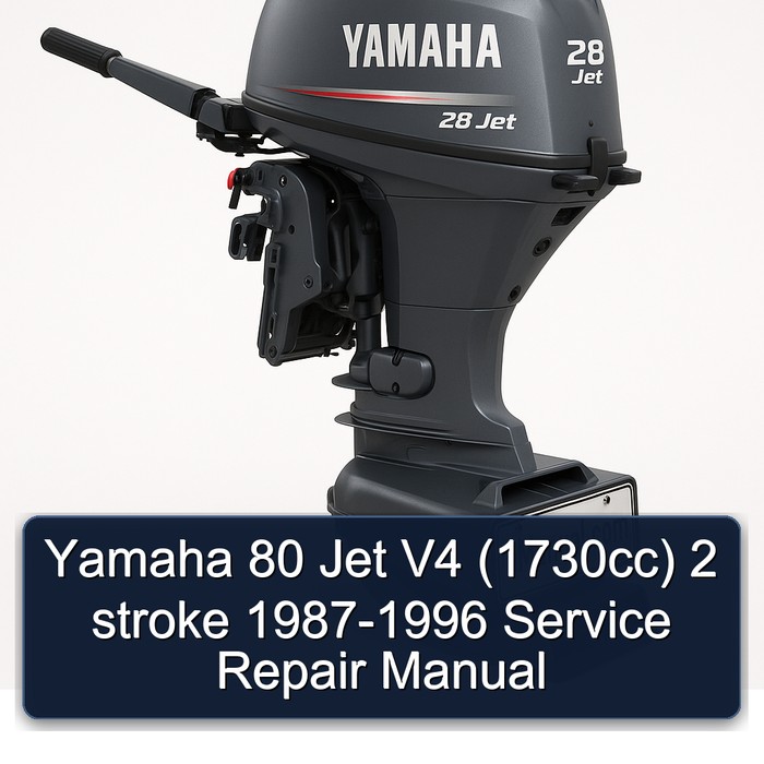 Yamaha 80 Jet V4 (1730cc) 2 stroke 1987-1996 Service Repair Manual 