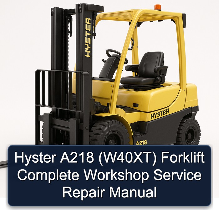 Hyster A218 (W40XT) Gabelstapler - Werkstatt-Handbuch